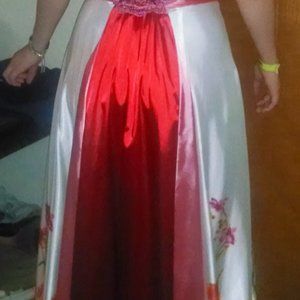 Formal strapless long dress